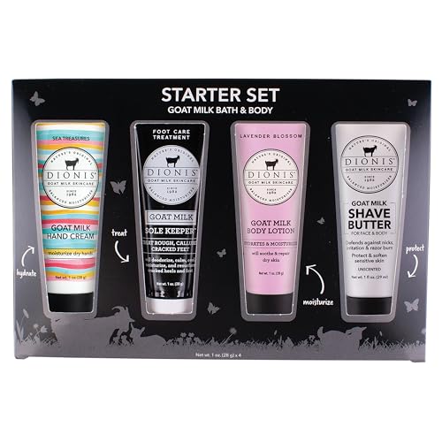 Dionis Goat Milk Skincare Hand Cream Gift Sets - Assorted Scented Travel Size Hand Creams In a Gift Box - Mini Hand Lotion Self Care Gifts, Cruelty Free Lotion For Dry Skin, Inspire Gift Set 2025