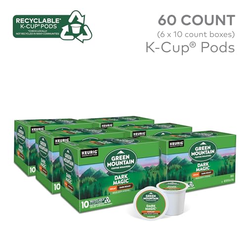 Green Mountain Coffee Roasters Dark Magic Keurig Single-Serve K-Cup Pods, Dark Roast Coffee, 72 Count