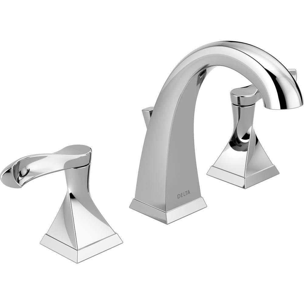 Delta Everly 8 in. Widespread 2-Handle Bathroom Faucet in Chrome 35741-DST