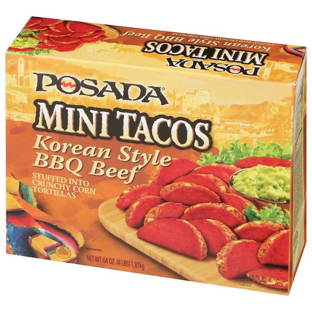 Posada Mini Korean Style Bbq Beef Taco, 4 Pound Carton -- 4 per case