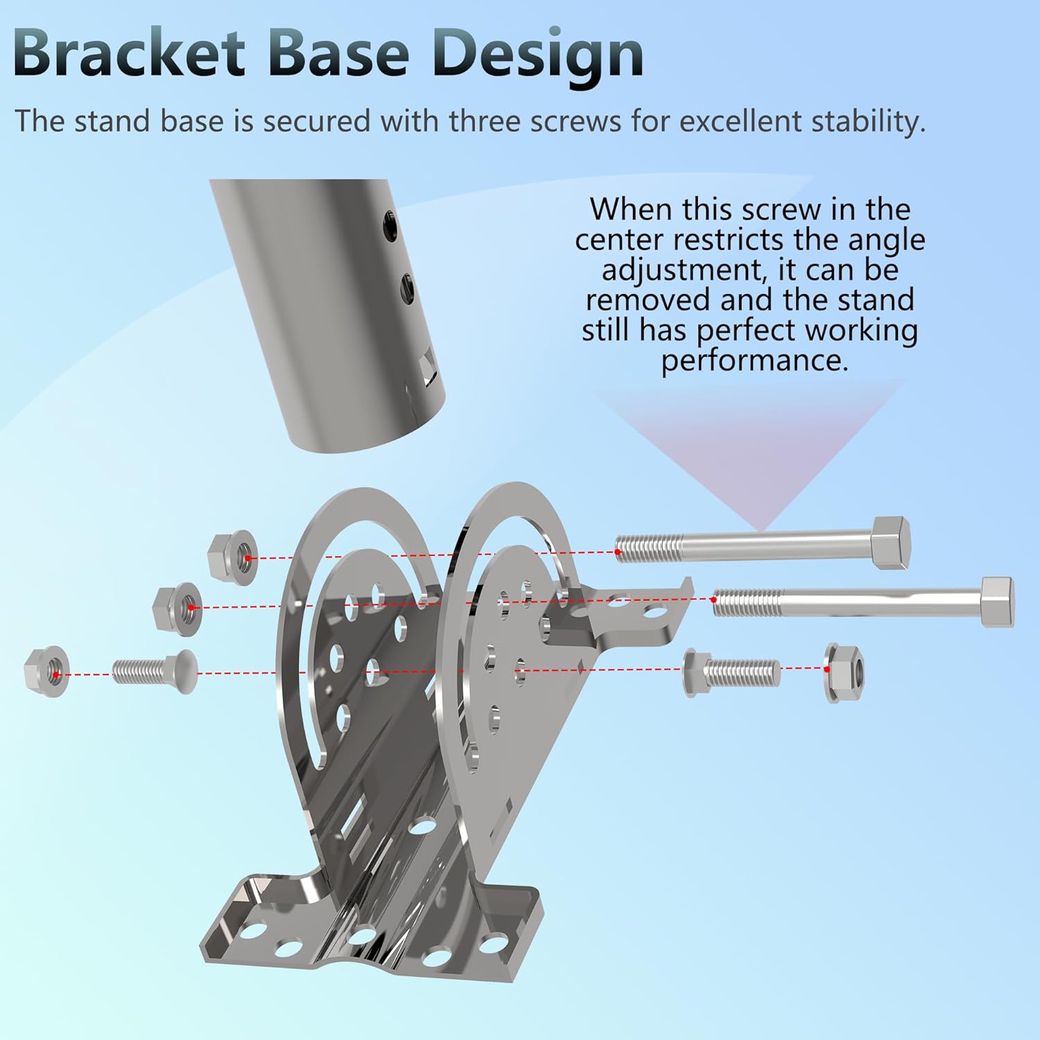 Starlink Gen 3 Stanfard Wall Mount, Rotatable 360 Degree, Starlink Wall Mounting Kit , Compatible with Starlink Standard Gen3(V3) Dish(Sliver)