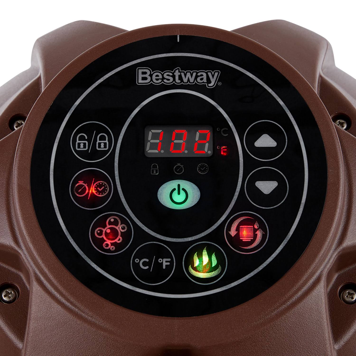 Bestway 60026E SaluSpa Helsinki Airjet 7 Person Inflatable Hot Tub Spa with Pump