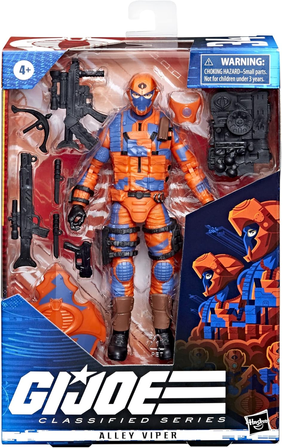 Hasbro G.I. Joe Classified Series Alley Viper Action Figure 34 Collectible Premium Toy, Multiple Accessories 6-Inch-Scale with Custom Package Art