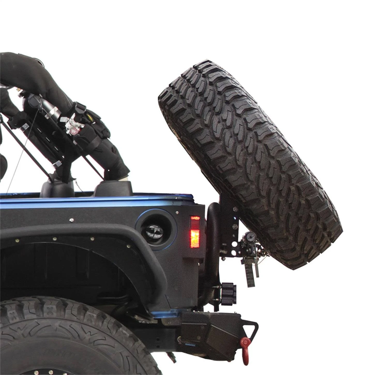 Smittybilt 76857-05 Slant Back Tire Mount Jeep Wrangler JK