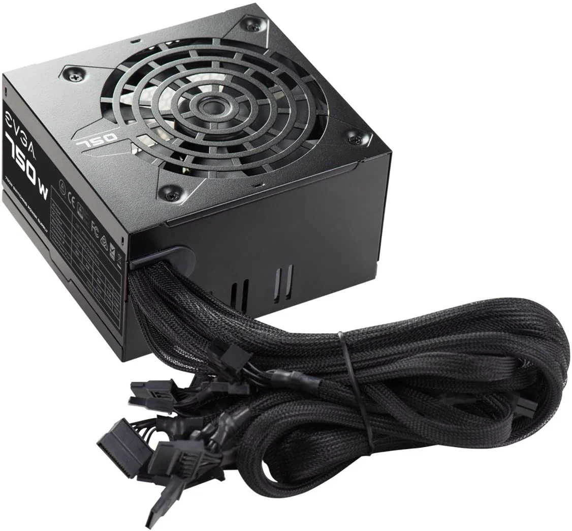 EVGA 750W Power Supply - ATX12V/EPS12V - 120 V AC, 230 V AC Input Voltage - 3.3 V DC, 5 V DC, 12 V DC, 5 V DC, -12 V DC Output Voltage - 1 Fans - Internal - 750 W