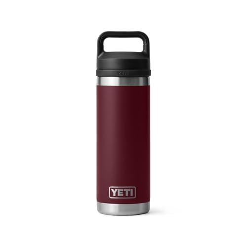 YETI Rambler 18 oz Bottle, Vacuum Insulated, Stainless Steel with Chug Cap, Sandstone Pink