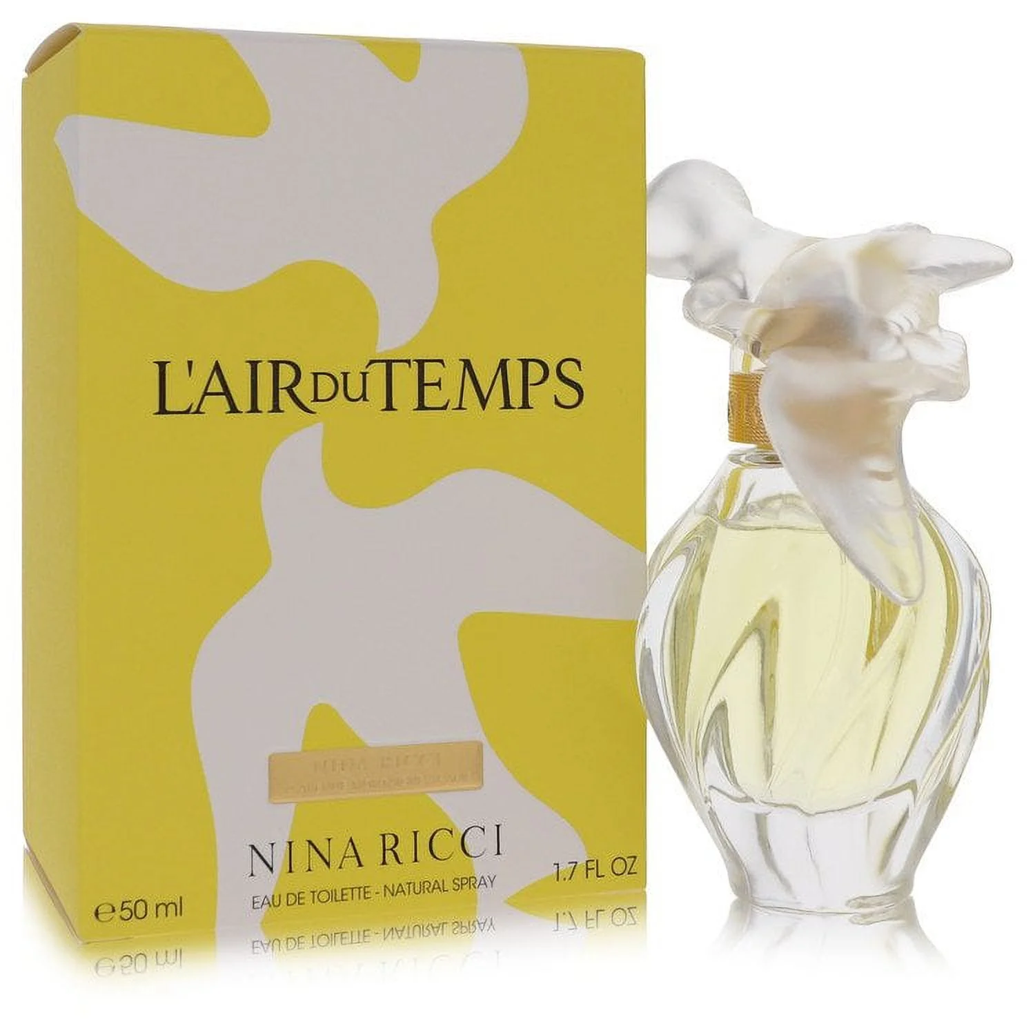 L'Air Du Temps by Nina Ricci Eau De Toilette Spray With Bird Cap 1.7 oz for Women
