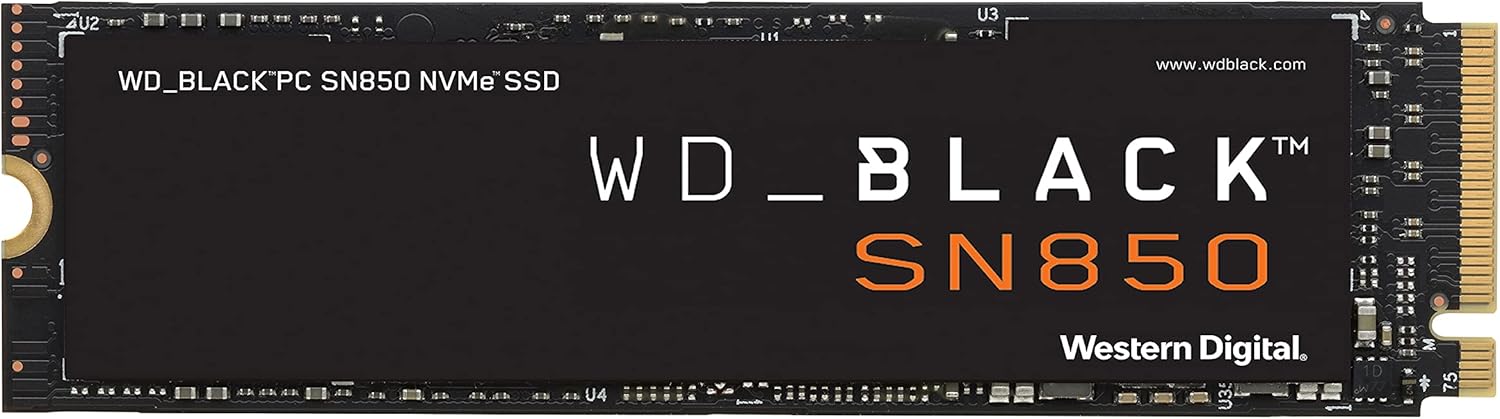 WD_BLACK 2TB SN850 NVMe Internal Gaming SSD Solid State Drive - Gen4 PCIe, M.2 2280, 3D NAND, Up to 7,000 MB/s - WDS200T1X0E