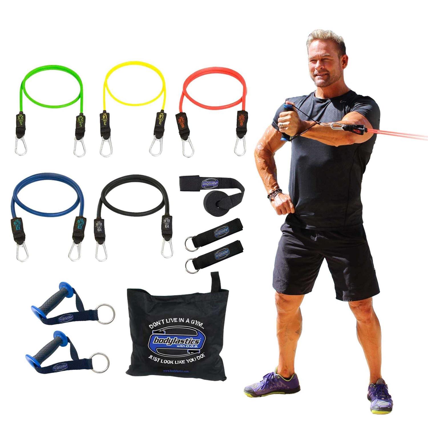 Bodylastics Resistance Band Set Resistance Bands with Handles Ankle Straps - Sports Supplies Online Store