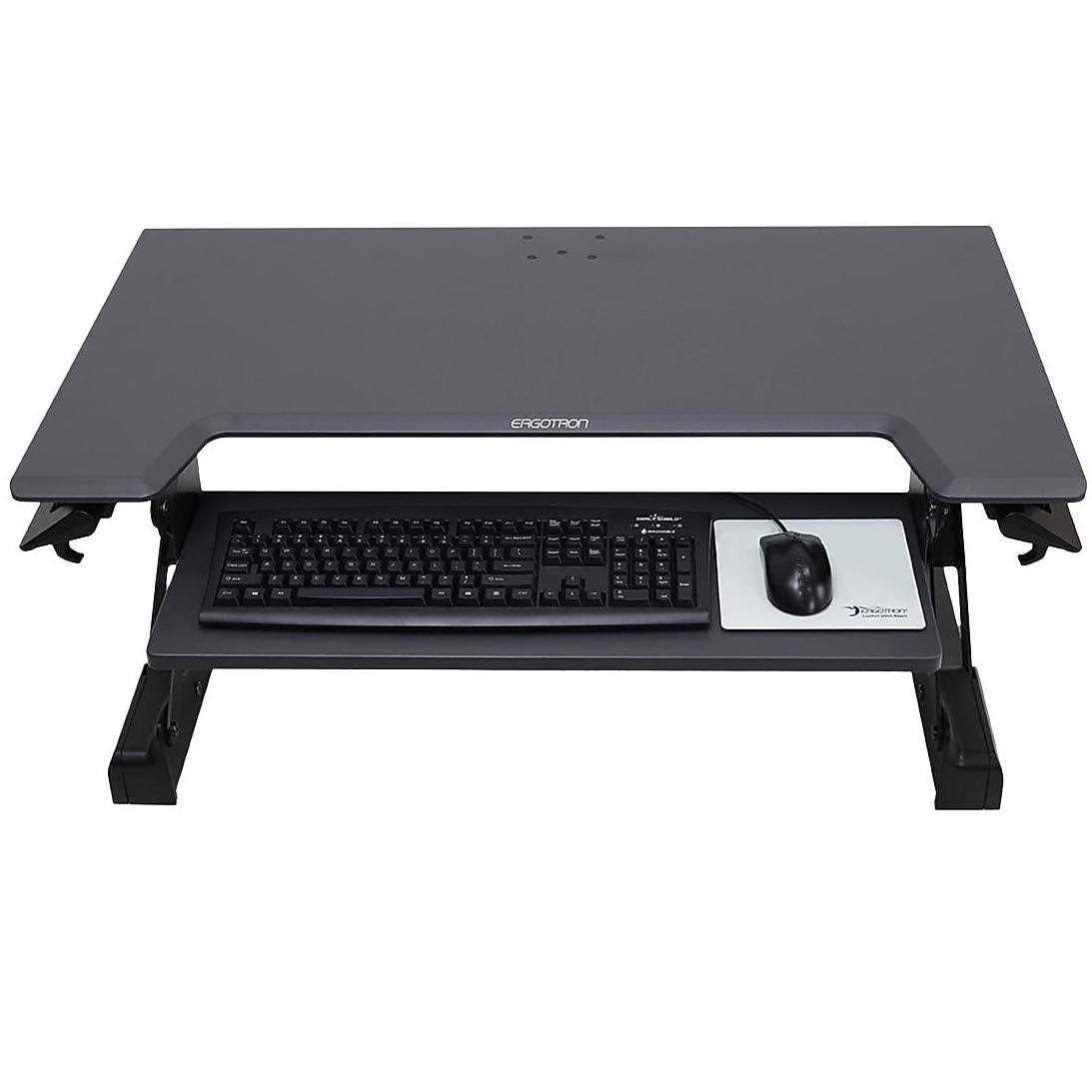 Ergotron WorkFit Sit-Stand Desktop Workstation, Black