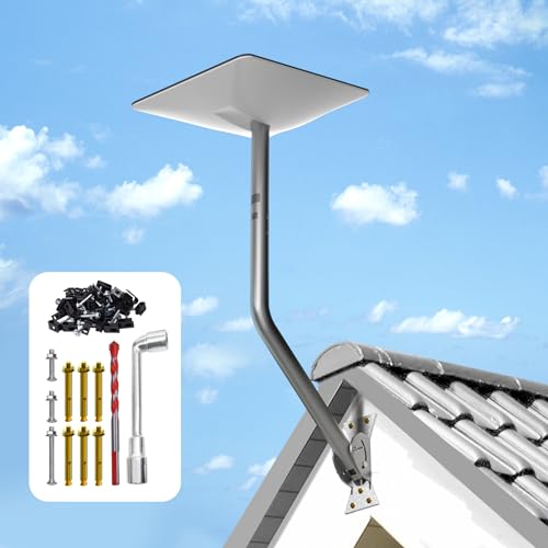 Gen 3 Mount for Starlink, 26 Inch Wall Mount/Roof Mount Compatible with V3 Starlink Standard Dish, Adjustable Mounting Kit for Starlink Internet Kit Satellite 【Include Gen 3 Pipe Adapter for Starlink】