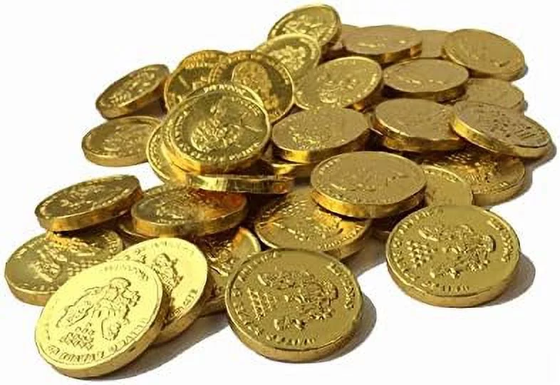 Large Milk Chocolate Coins - 12 nce (3/4 LB) (Approximately 45 Pieces)