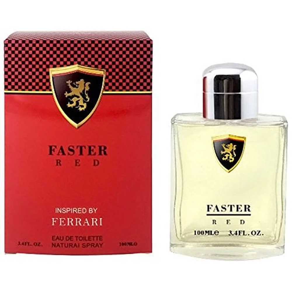 Men's Perfume, FASTER, Inspired By Ferrari RED 3.4 fl oz.