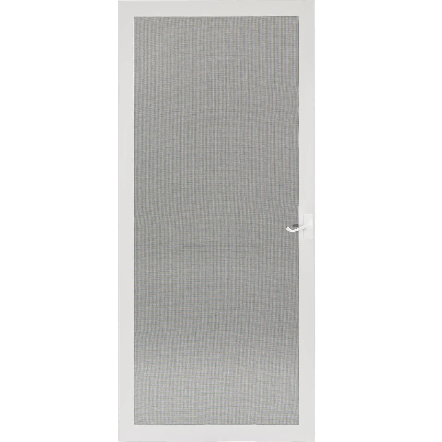Larson 81 in. H x 36 in. W Aluminum White Full-view Reversible Storm Door
