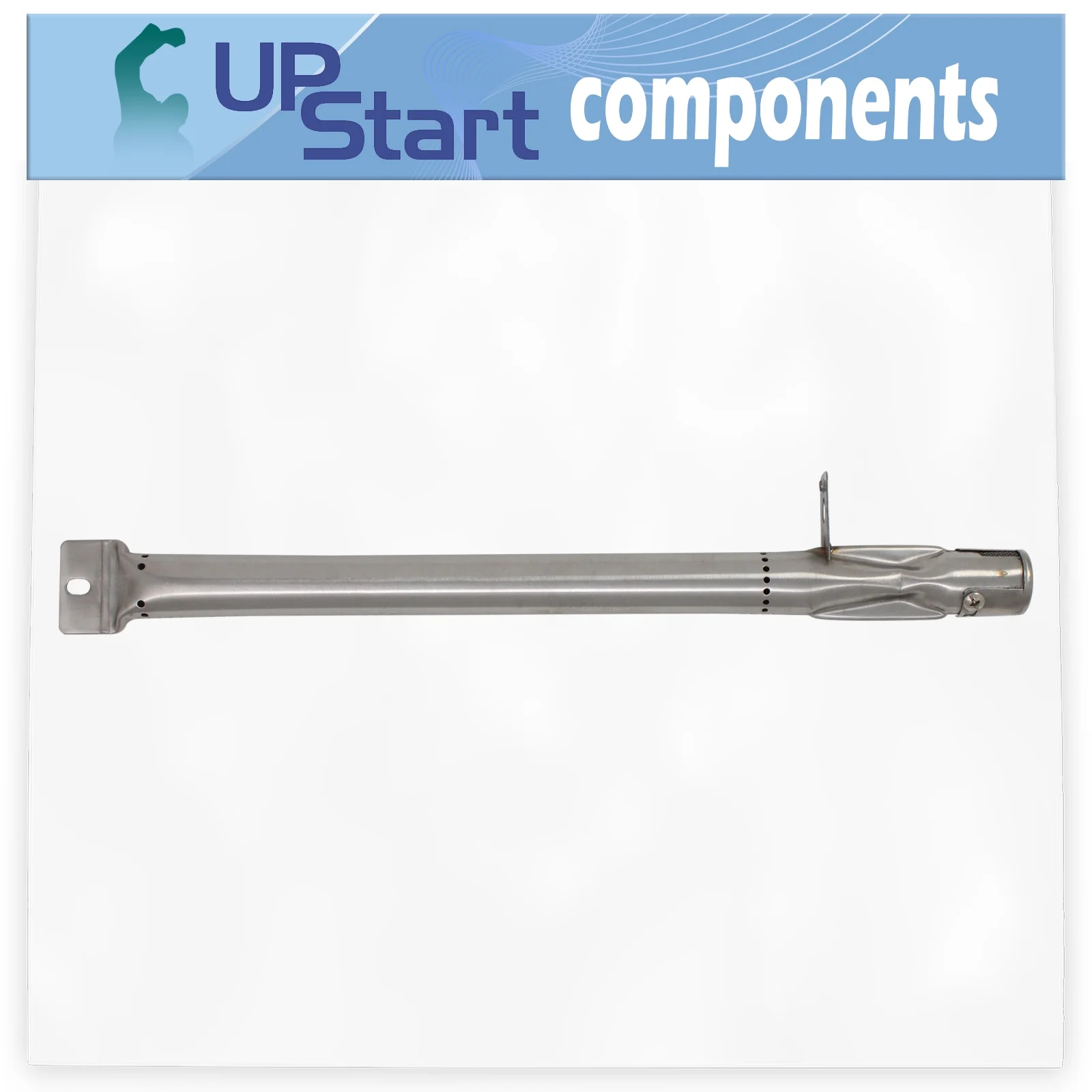 4-Pack BBQ Gas Grill Tube Burner Replacement Parts for Kenmore 119.1665801 - Compatible Barbeque Stainless Steel Pipe Burners