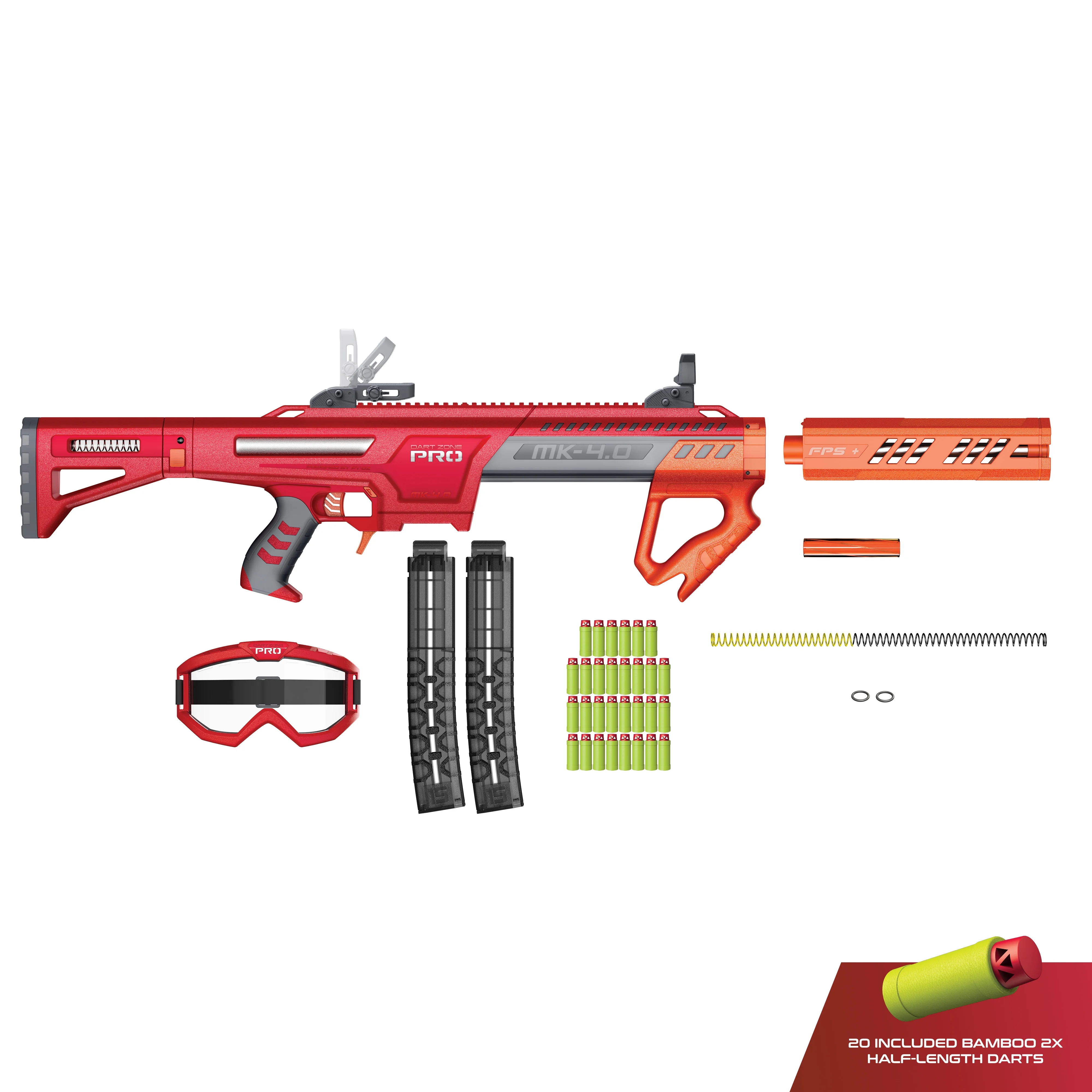 Dart Zone Pro MK-4 Spring-Powered Dart Blaster - Up to 200 FPS