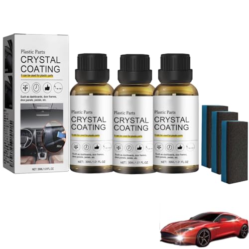 Plastics Parts Crystal Coating, Crystal Coating for Car Plastic Parts, Plastic Restorer for Cars, Plastic Refreshing, Car Plastic Plating Refurbishing Agent, Cristal Coating para Carro