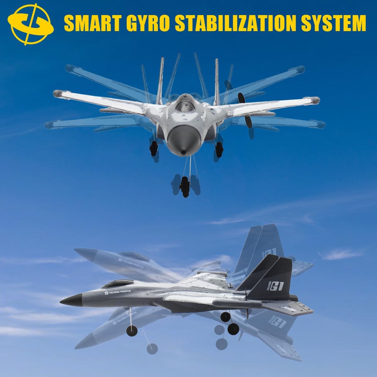 F22 RC Airplane 3 Channel Remote Control Airplane Fighter Toy, RC Stealth Plane Ready to Fly,Stunt Flying Upside Down,Two Batteries,Toy for Beginners Adult with Xpilot Stabilization System