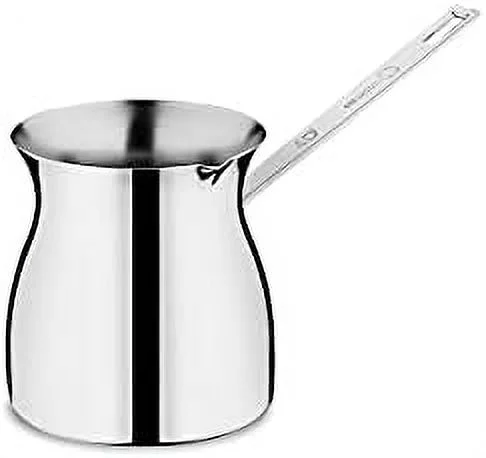 terra turkish coffee pot, stainless steel moka espresso pot, arabic greek coffee maker, 4 cups