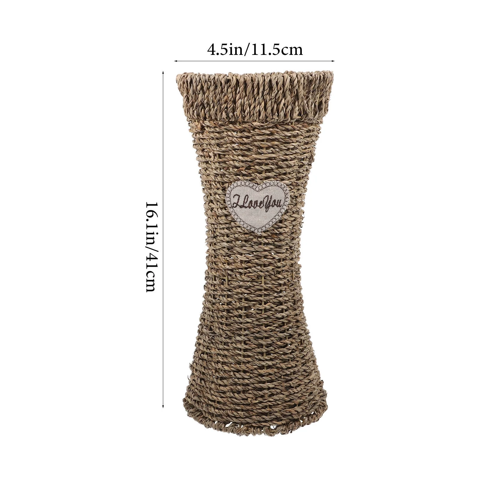 Seagrass Woven Vase Creative Flower Basket Tall Rattan Floor