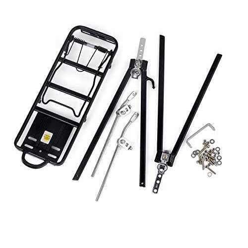 Free-fly Bike Cargo Rack Cargo Universal Adjustable Bicycle Rear Luggage Touring Carrier Racks 55lbs Capacity Quick Release Mountain Road Bike - Sports Supplies Online Store