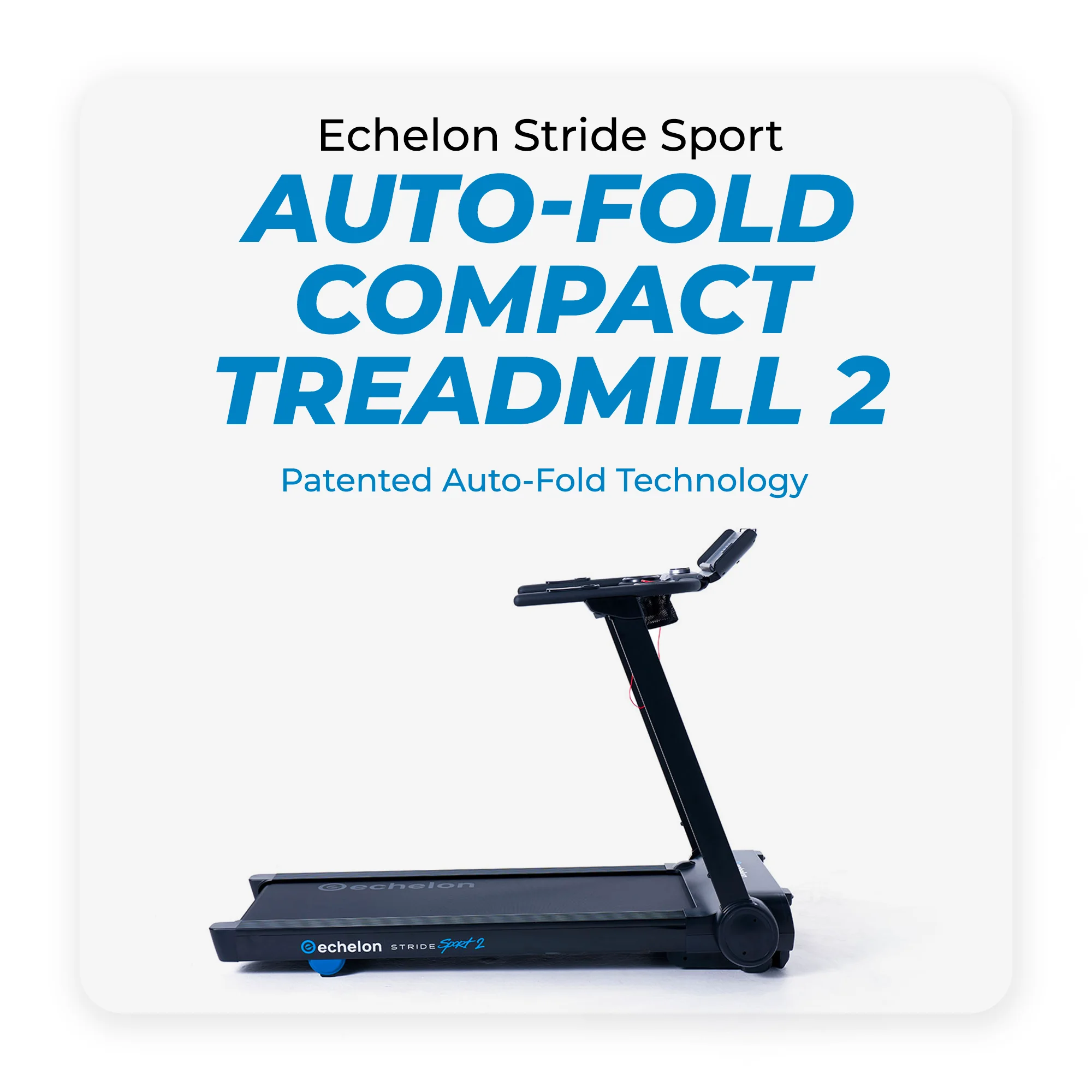 Echelon Stride Sport 2 Auto-Fold Compact Treadmill with 12 Levels of Incline + 30-Day Free Membership - Radiant Selections