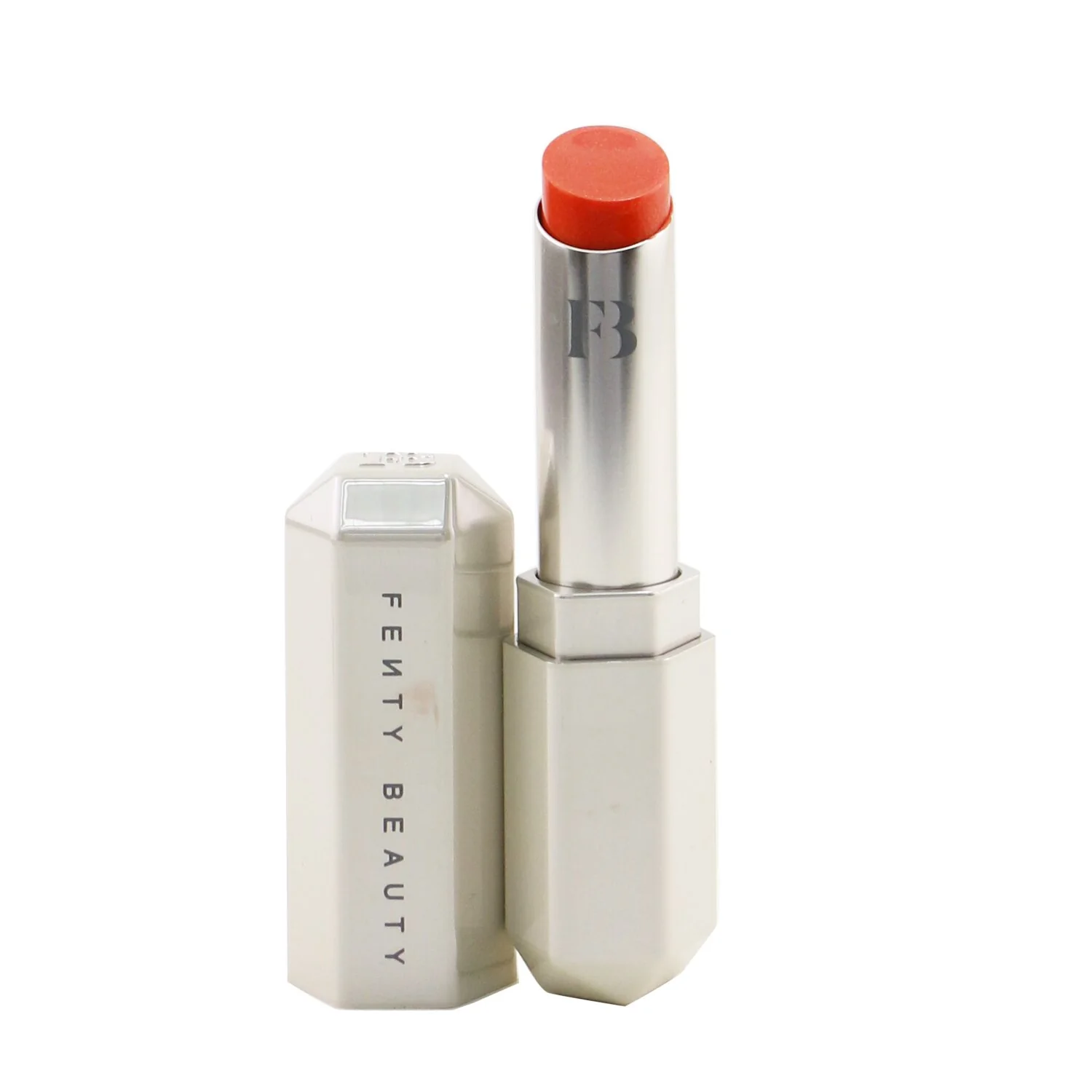 Fenty Beauty by Rihanna Slip Shine Sheer Shiny Lipstick - # 08 Cookies & Cocoa (Cocoa Berry)  2.8g/0.098oz