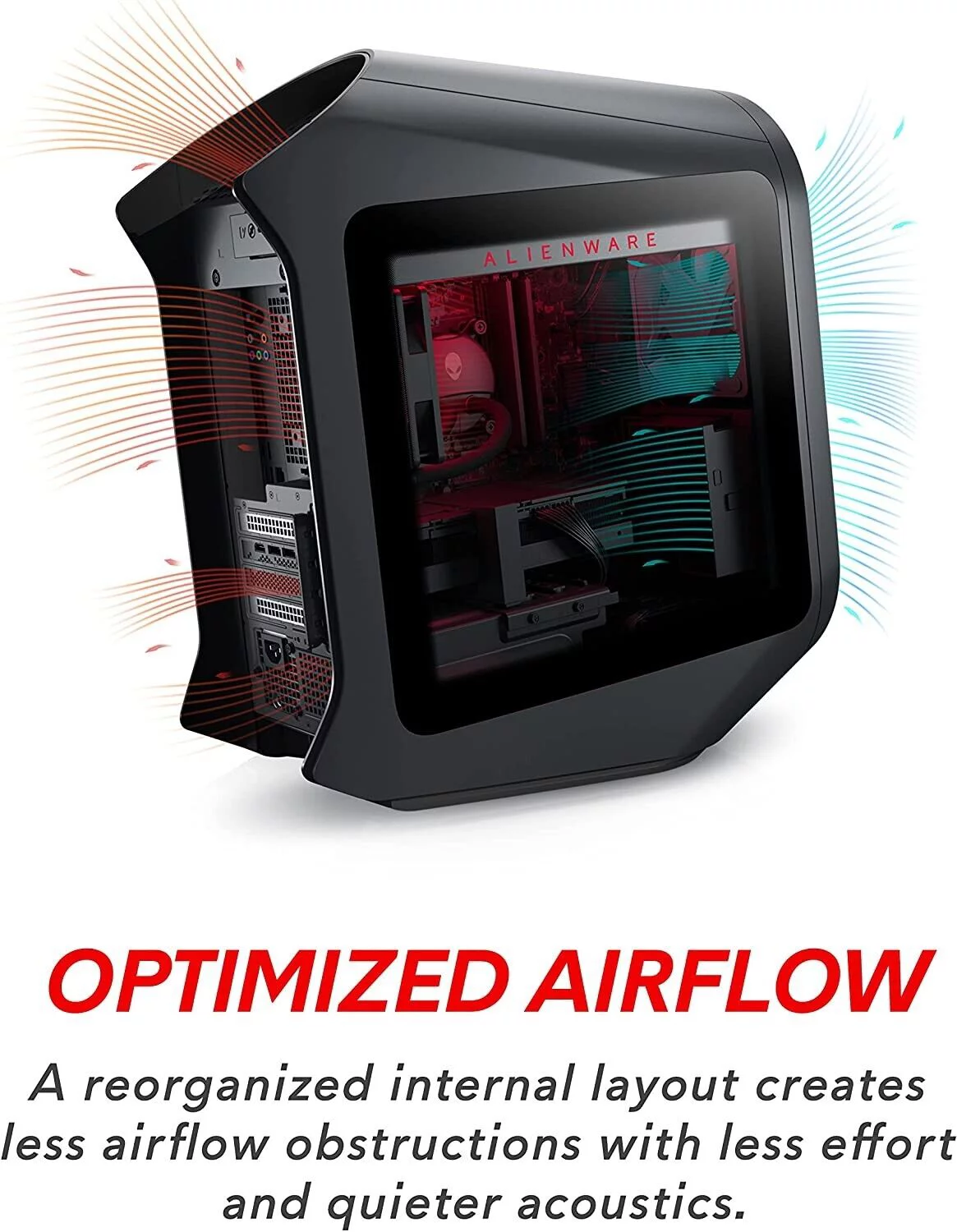 Alienware Aurora R14 Liquid Cooled Gaming Desktop - AMD Ryzen 9 5900, 32GB 3466MHz RAM, 1TB SDD + 2TB HDD, NVIDIA GeForce RTX 3080 10GB GDDR6X Graphics, VR Ready, USB-C, Windows 11 Home  Black