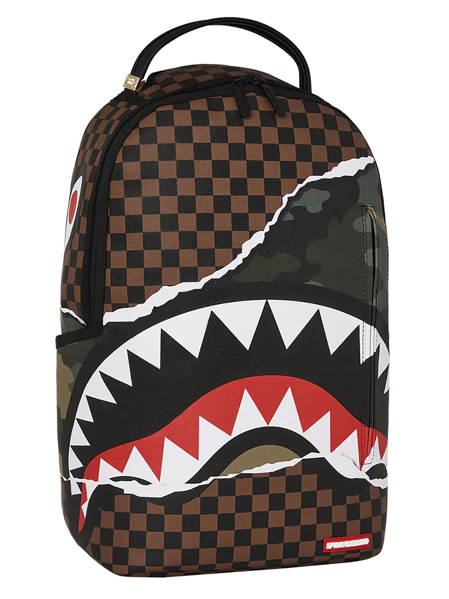 Sprayground Tear It Up Camo Backpack, Brown