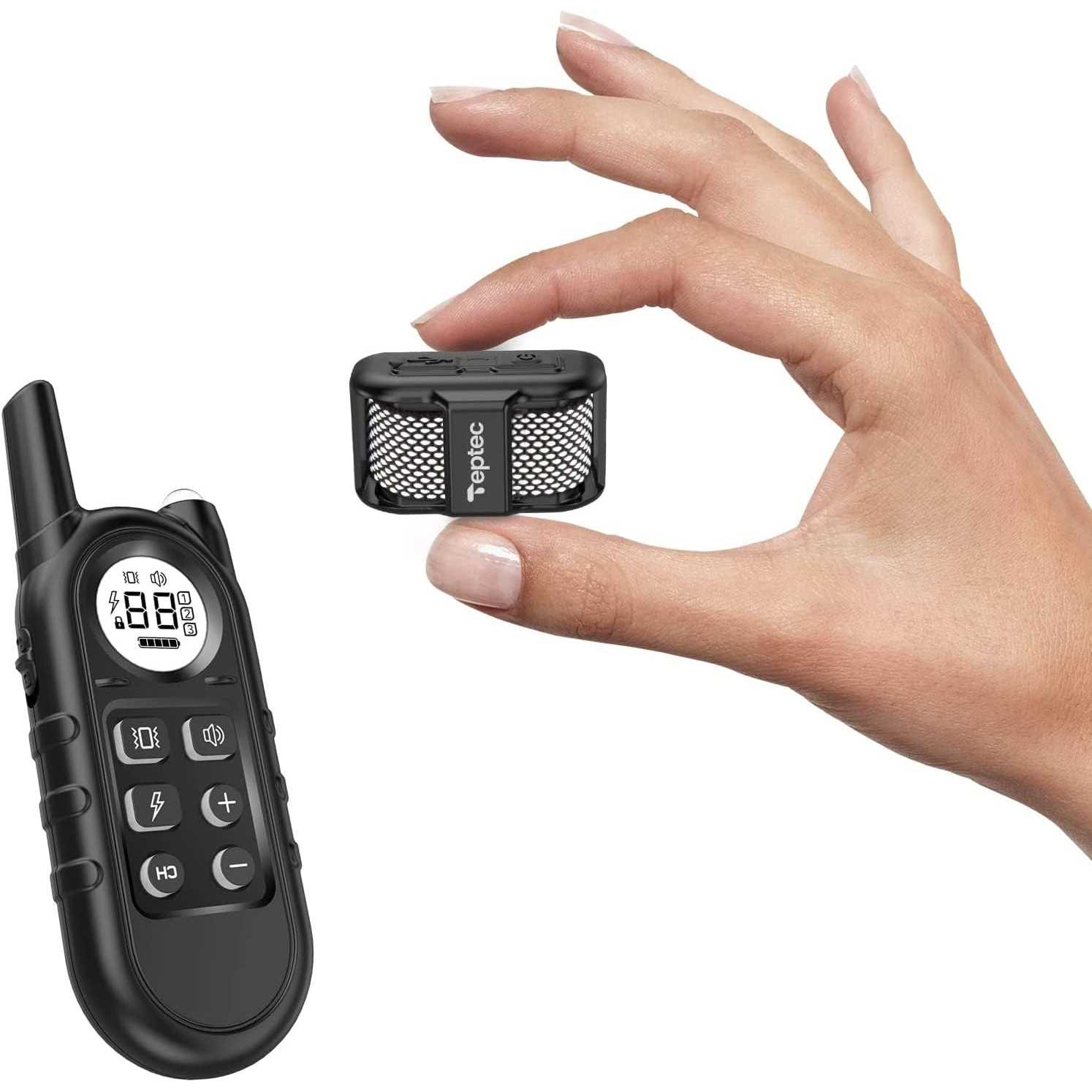 Teptec Smallest & Lightest Anti Bark Collar/Training Collar for Small Dogs 5-15lbs - Pet Supplies online store