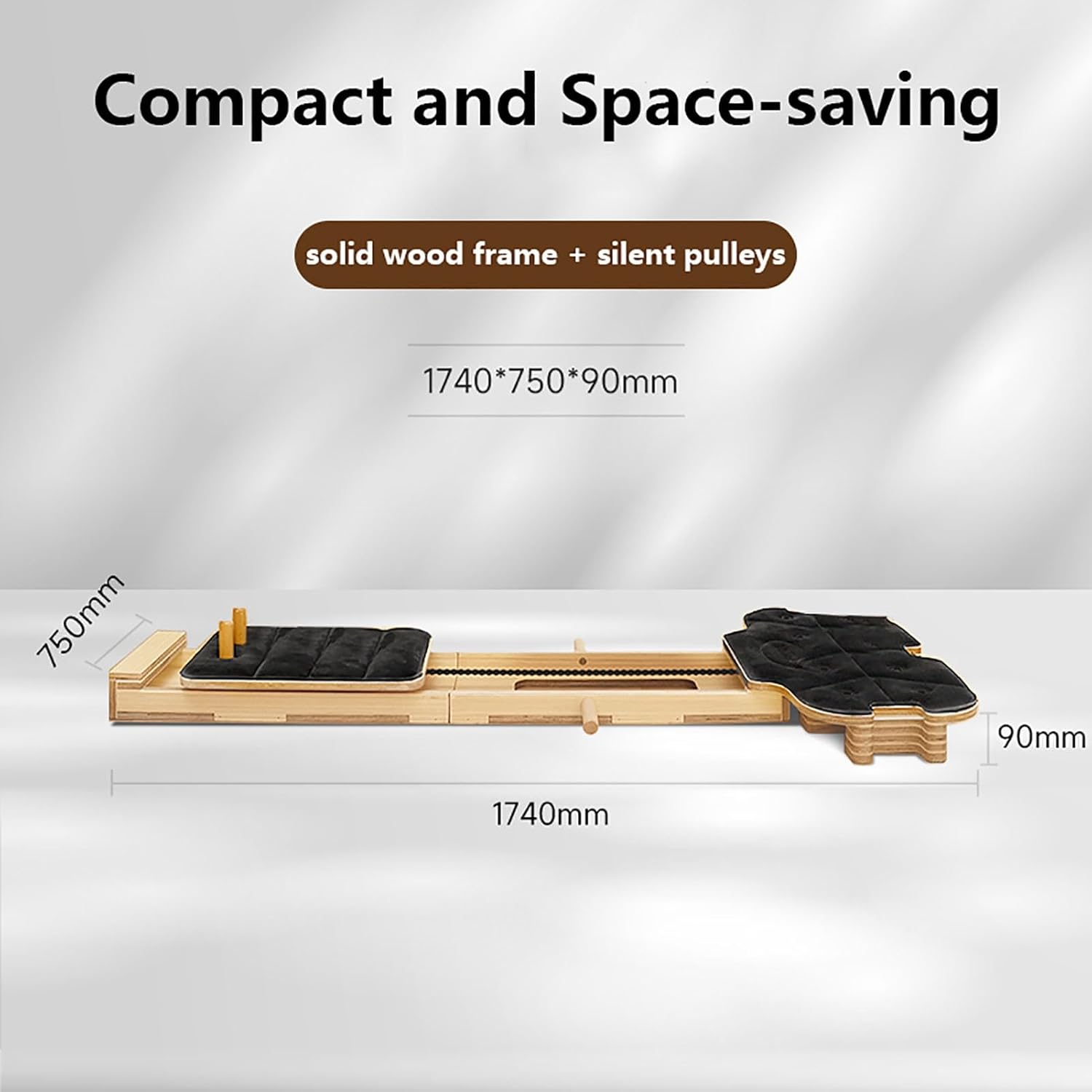 All-in-one Pilates Reformer Workout Machine for Home Gym, Great for Toning The Entire Body, Burning Fat and Strengthening Major Muscle Groups, Up to 330 lbs Weight Capacity