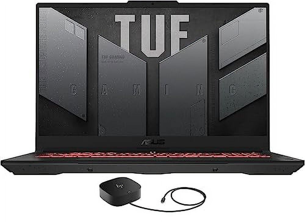 ASUS TUF Gaming A17 Gaming & Entertainment Laptop (AMD Ryzen 7 7735HS 8-Core, 16GB DDR5 4800MHz RAM, 2x512GB PCIe SSD RAID 0 (1TB), GeForce RTX 4060, 17.3