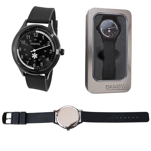 Dakota Nurse Watch for Nurse, Doctor, EMT and Medical Students – Scrub Watch, Easy Read Dial, Military Time with Second Hand, Silicone Band, Water Resistant, Men and Women Nurse Watches