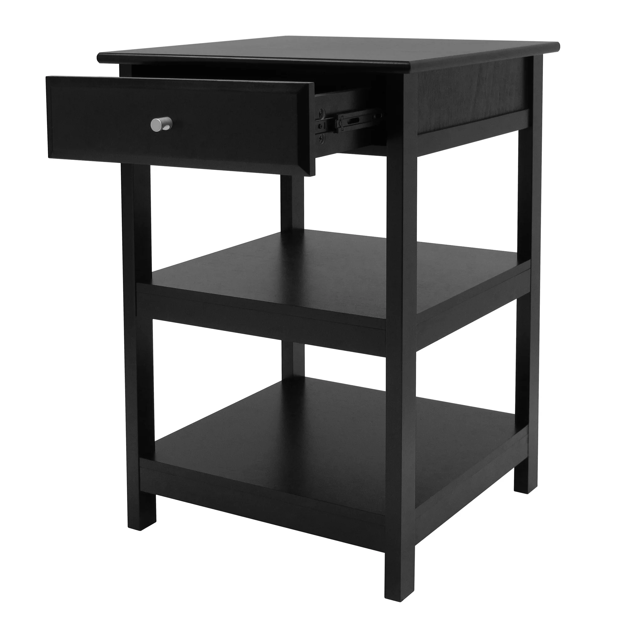 Winsome Wood Delta Home Office Printer Stand, Black Finish
