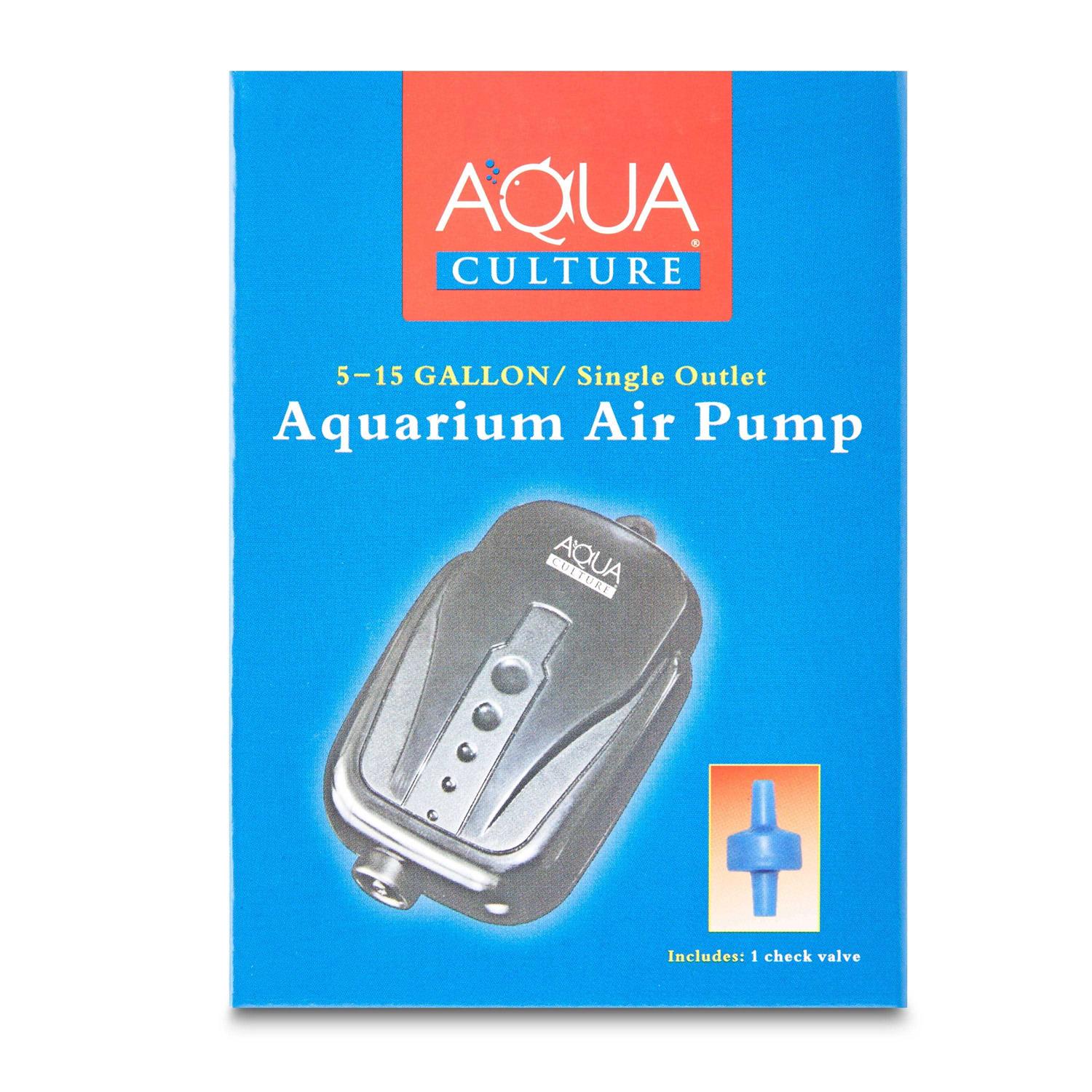 Aqua Culture 5-15 Gallon Single Outlet Aquarium Air Pump - Pet Supplies online store