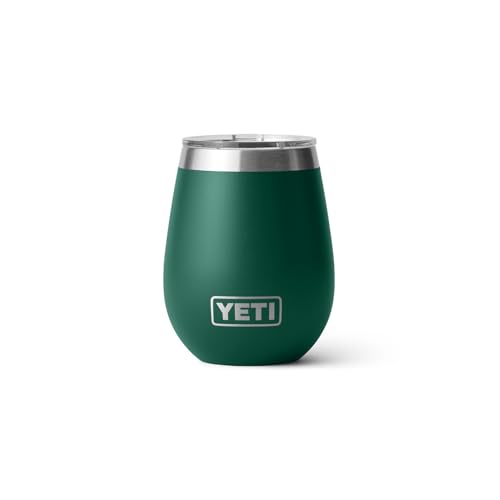 YETI Rambler 10 oz Wine Tumbler, Vacuum Insulated, Stainless Steel with MagSlider Lid, Navy
