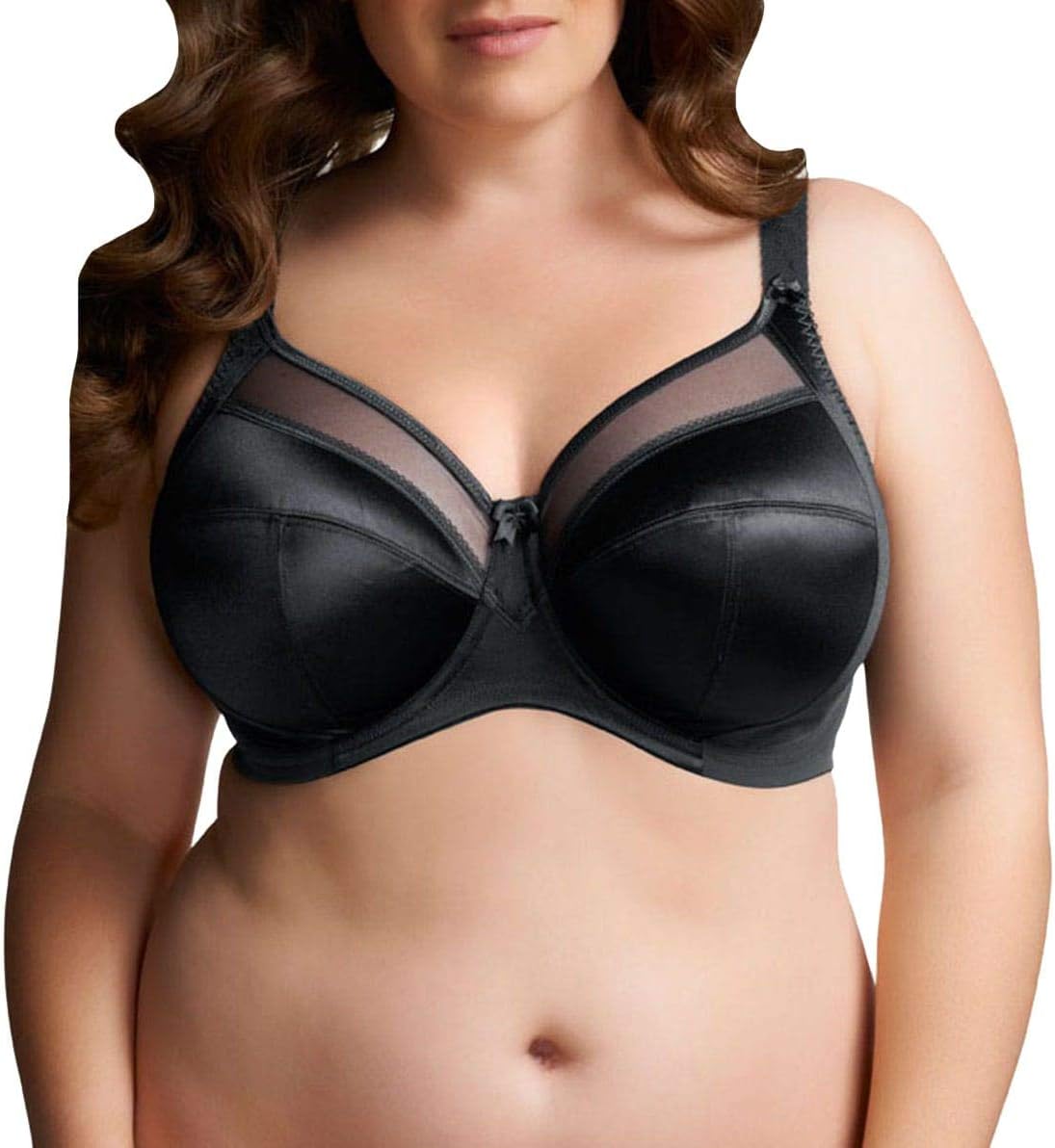 GODDESS Women's Keira Banded Underwire Bra, Black, 38J
