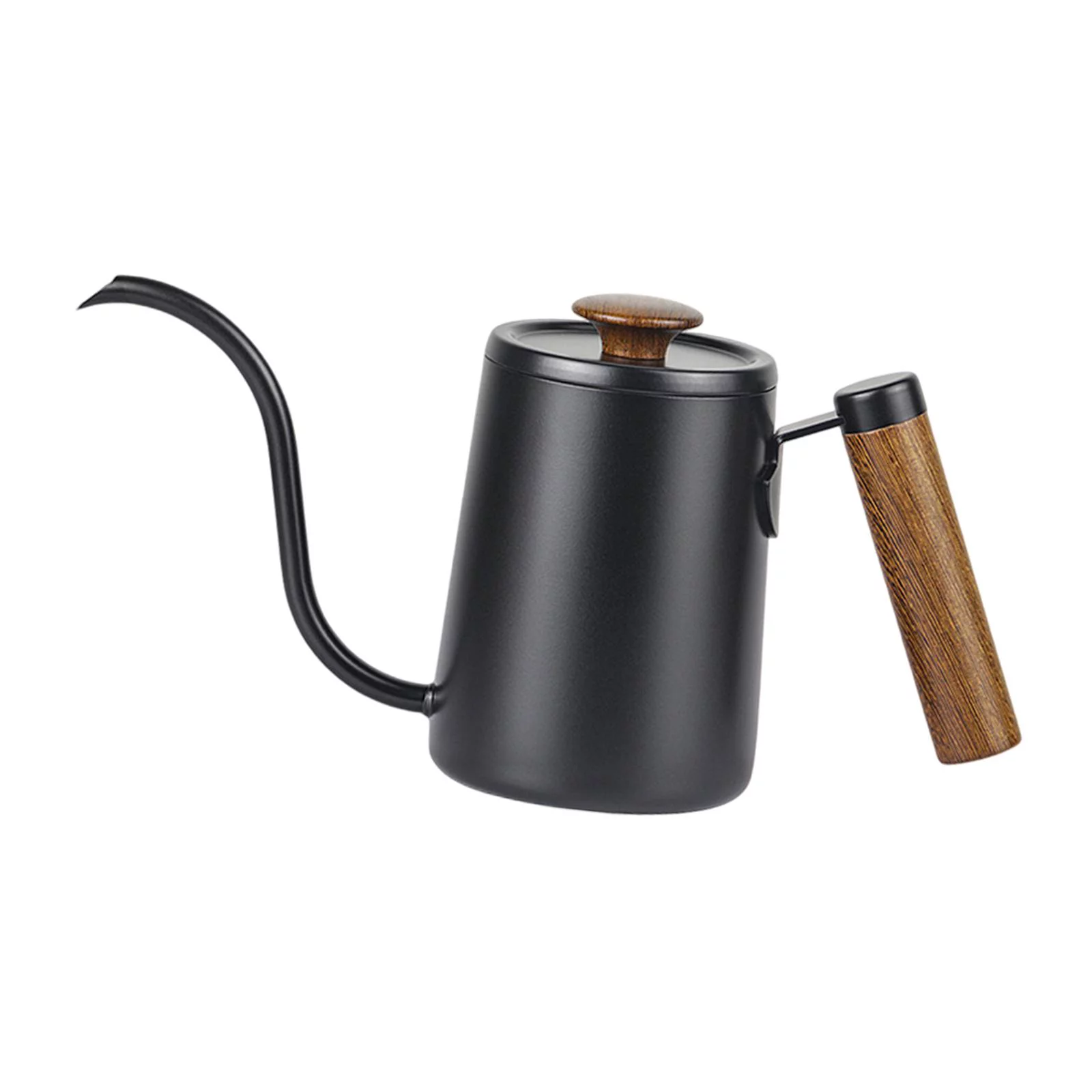 Gooseneck Kettle 600ml Long Gooseneck Spout Pour over Kettle Outdoor Indoor Black