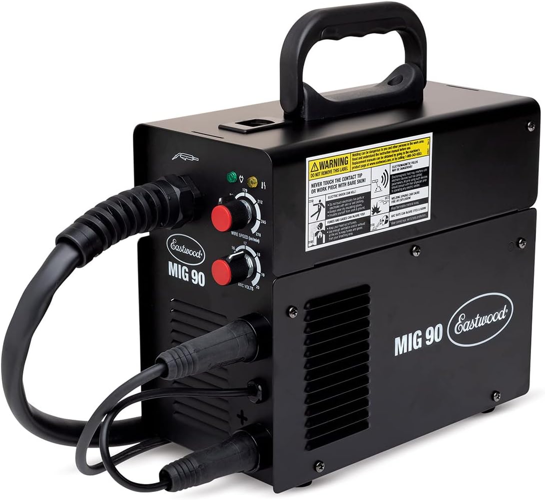 Eastwood MIG Welder 30-90 Amp Range 120V with Gas Regulator Hose Spool of Wire