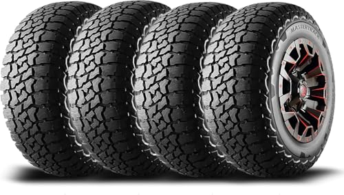 Set of 4 (FOUR) Mastertrack BADLANDS AT All Terrain LT285/70R17 10 Ply E 126S SUV Light Truck Tire + Road Hazard Warranty Included - 285/70/17(Tire Only)
