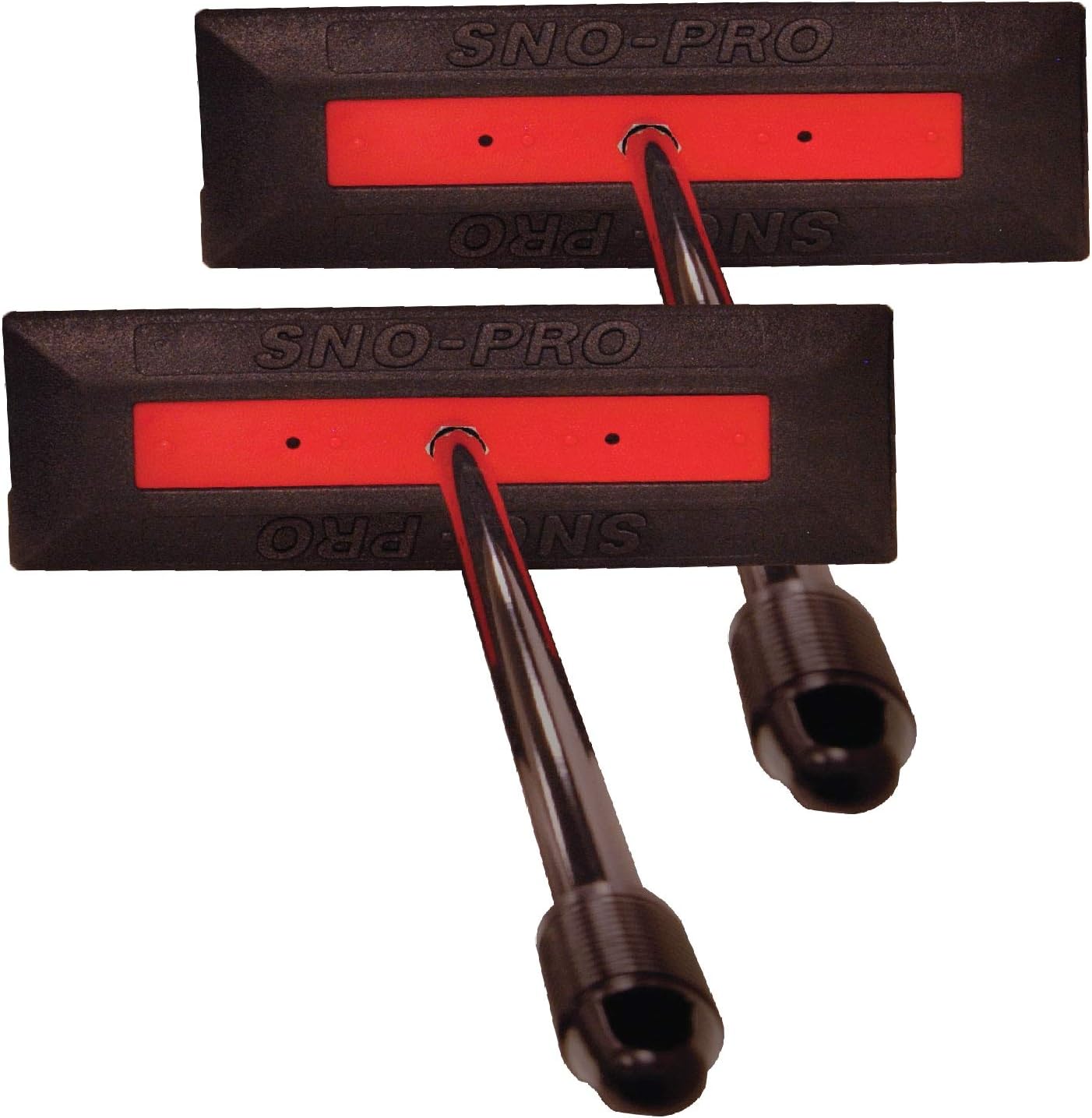 SNOBRUM SNO Pro, 48 Inch Handle – Professional Grade Vehicle Snow Broom and Snow Remover for Cars and Trucks – Made in The USA, Push-Broom Design – Non-Scratch Automotive Snow Removal – 2 Pack Pack of 2