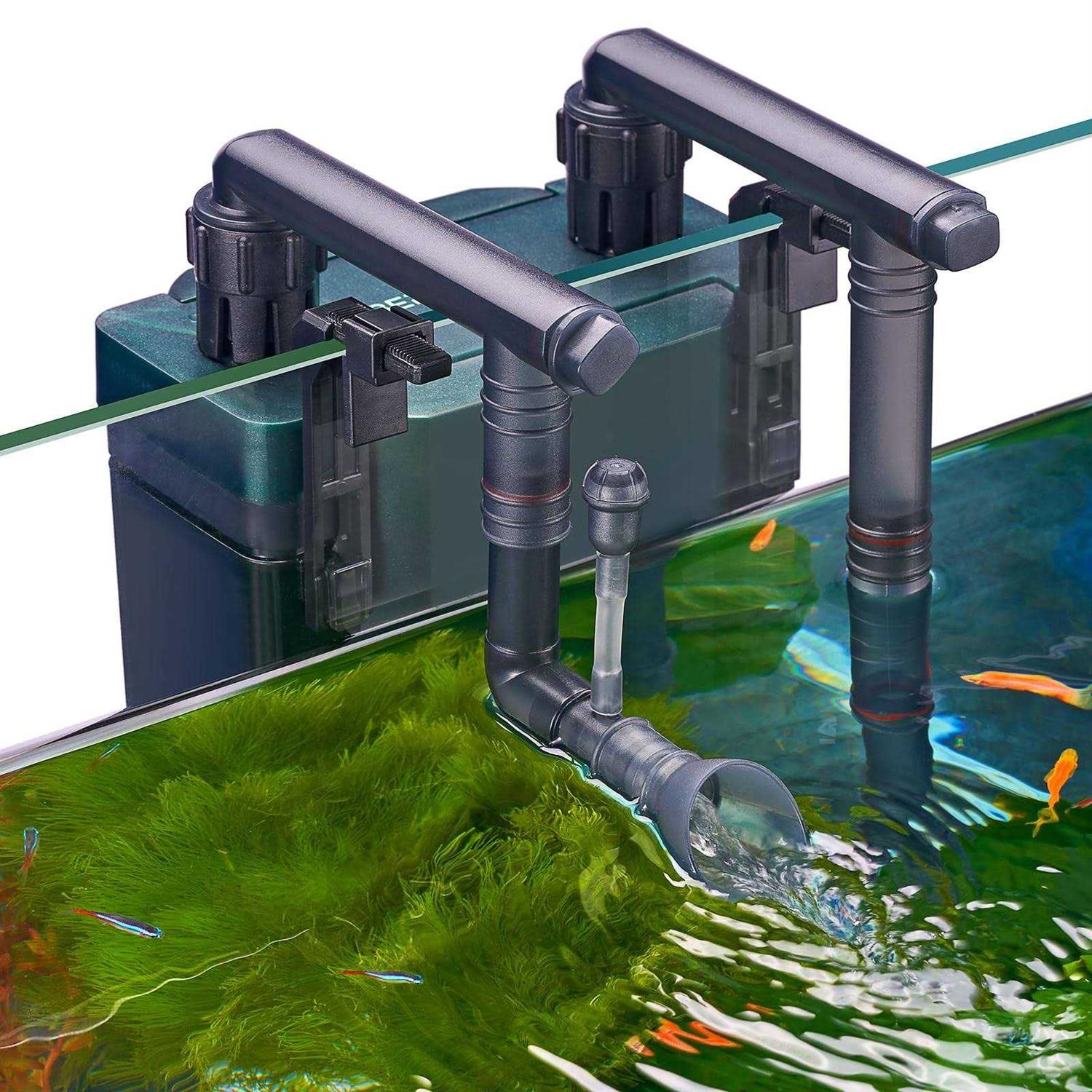 Berzfasa 180GPH Hand on Filter for Aquariums,20-40 Gallon,Silent Multi-Stage Filtration for Fish Tank,Or Ultra-Low Water Level Turtle Tank,Increase - Pet Supplies online store