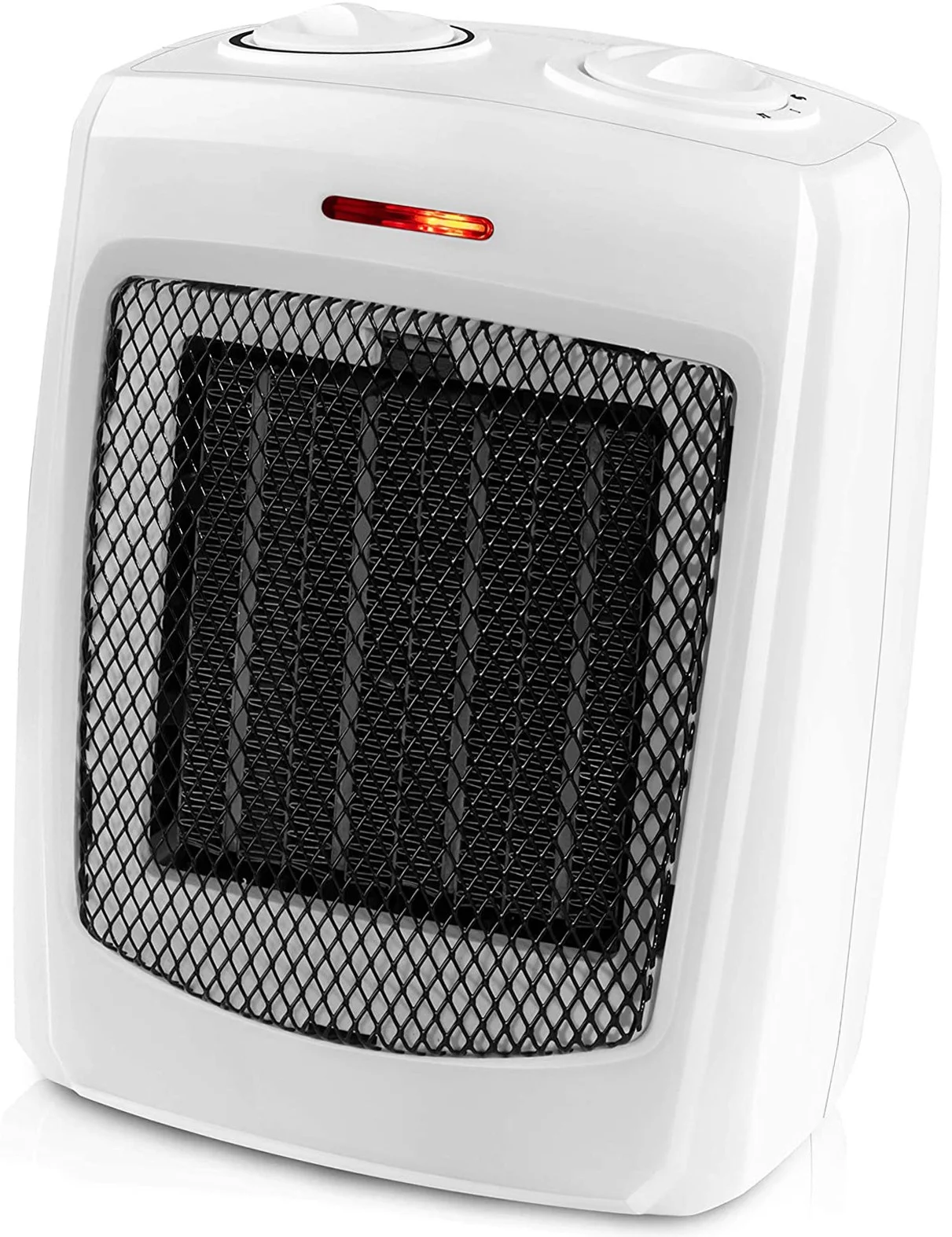 Space Heater Electric Heater for Home and Office Ceramic Small Heater with Thermostat, 750W/1500W