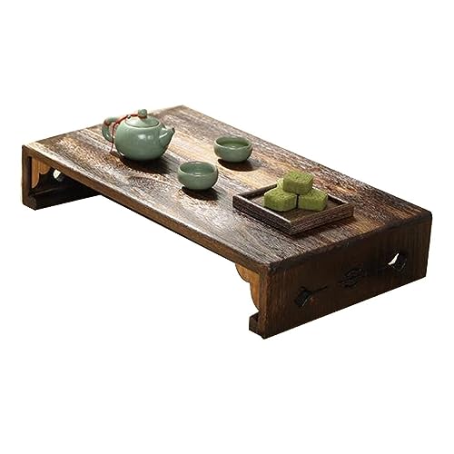 Japanese Coffee Table, End Table Retro Tea Table Window Tea Table Zen Tea Table Tatami Tea Table Japanese Sitting Low Table (Size : 70 * 35 * 11cm)