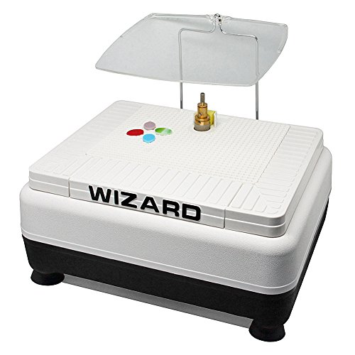 Inland Craft Wizard IV Glass Grinder, Precision Tool Edging Grinding Shaping Drilling, Essential Stained Glass Grinder Machine Mosaics for Professionals & Hobbyists, Includes 2 Diamond Grinding Bits