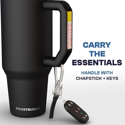 Frost Buddy Thicc Buddy - 40 oz Stainless Steel Vacuum Insulated Tumbler with Lid and Straw for Water - Travel Mug Cupholder Friendly - Gifts for Women Men Him Her (Northern Lights)