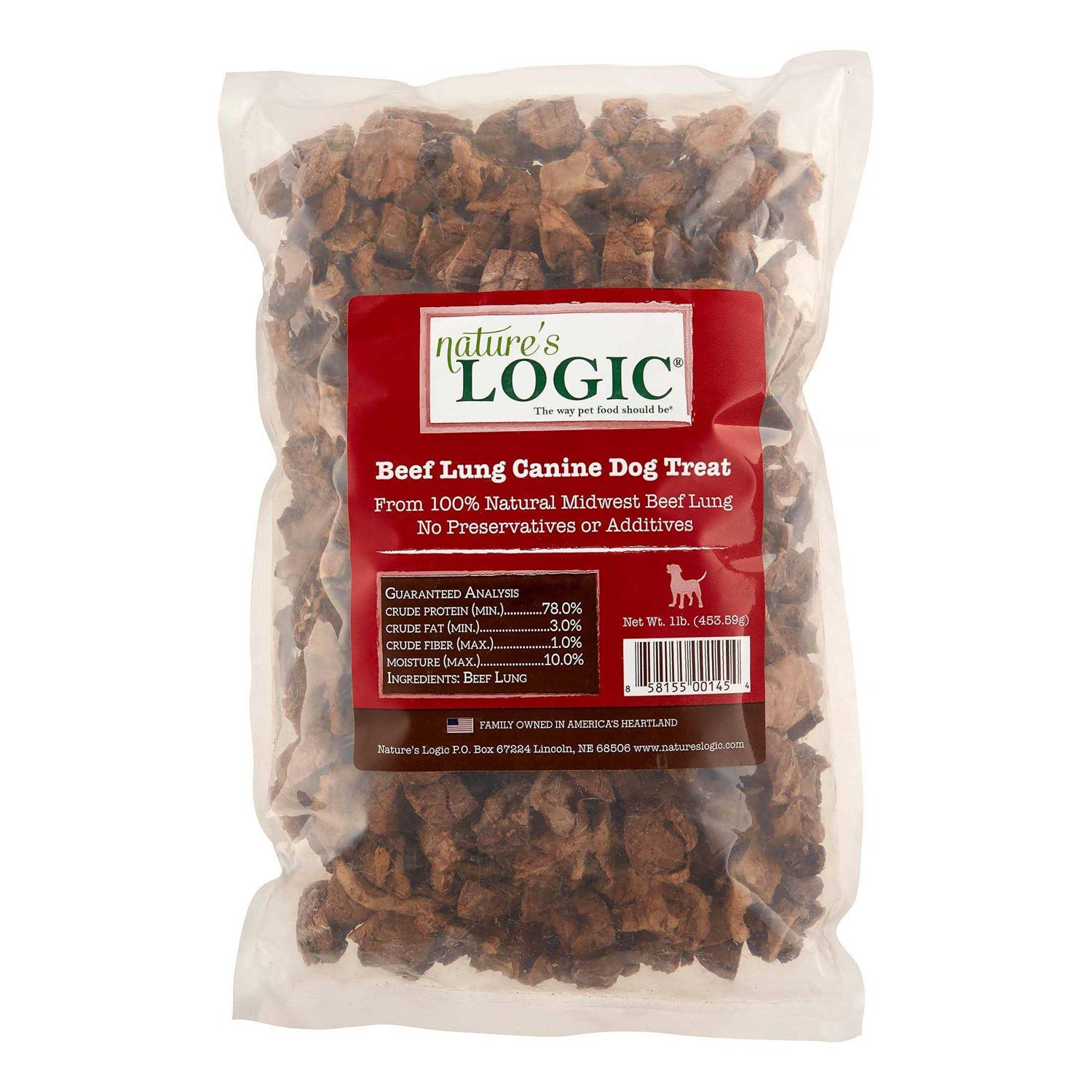 Nature's Logic Beef Lung Dog Treats - Pet Supplies online store