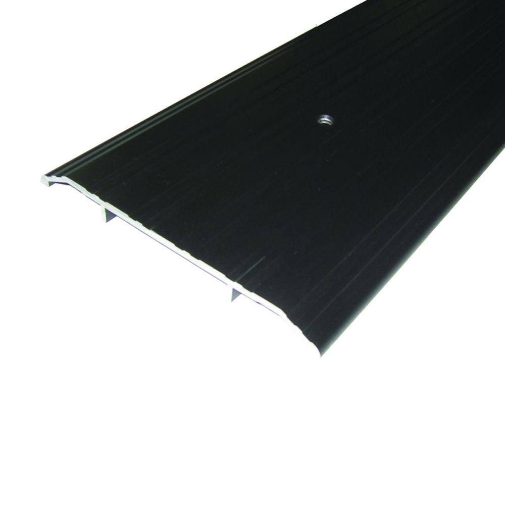 M-D Building Products Fluted Saddle 6 in. x 37-1/2 in. Bronze Aluminum Commercial Threshold