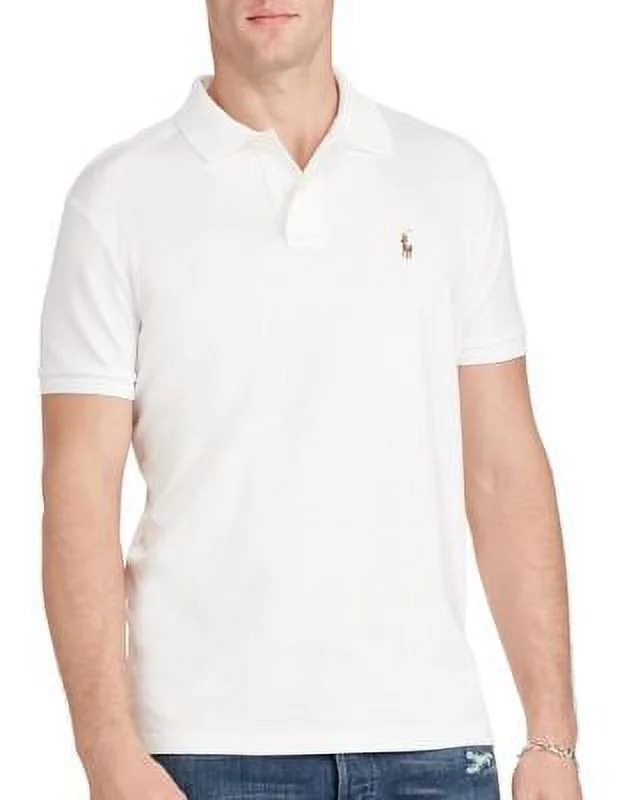 Polo Ralph Lauren Men's Classic-Fit Soft Cotton Polo Shirt Black Size Medium