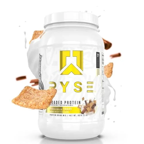 RYSE Up Supplements Loaded Protein Powder | 25g Whey Protein Isolate & Concentrate | with Prebiotic Fiber & MCTs | Low Carbs & Low Sugar | 54 Servings (Chocolate Cookie Blast) - Curated Treasures Market